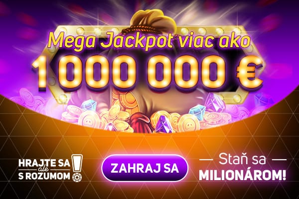 Staň sa milionárom! Mega Jackpot v Svete Hier Niké o 1 000 000 €