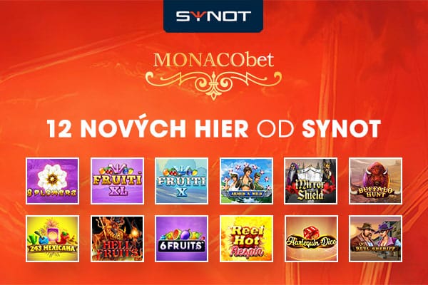 Monaco Casino rozširuje ponuku o 12 hier z dielne Synotu