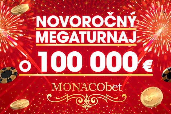 Toto tu ešte nebolo! Novoročný MEGATURNAJ v Monaco Casino o 100 000 €