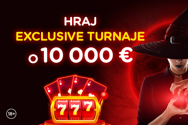 Pri tom nemôžeš chýbať! Exclusive turnaje o 10 000 € v kasíno eTIPOS.sk