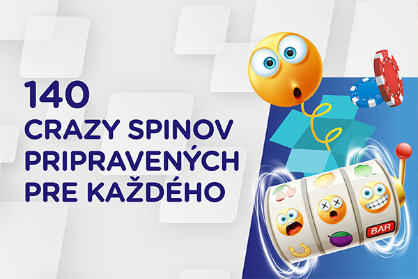 Crazy Spiny v kasíno eTIPOS.sk: Zbieraj voľné roztočenia počas tematických dní