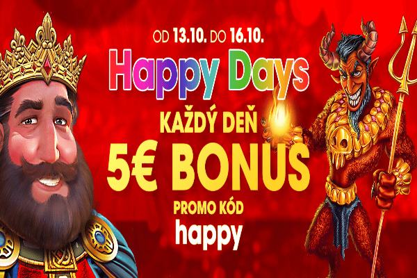 Happy Days v MonacoBet! Bonus 5€ každý deň