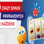 Hraj o 140 Crazy Spinov v kasíno eTIPOS.sk