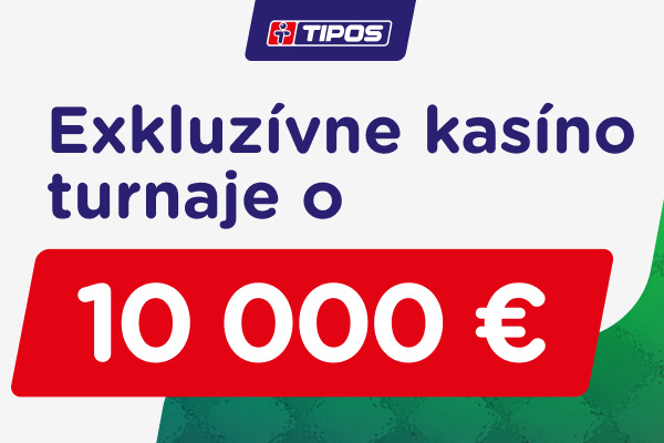 Kasíno eTIPOS.sk prináša Exkluzívne turnaje s dotáciou 10 000 €
