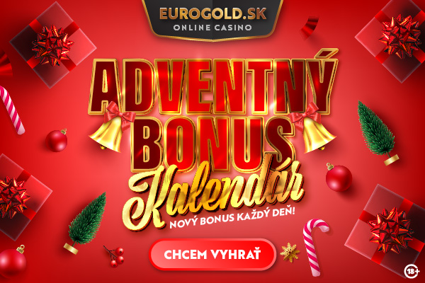 Adventný bonus kalendár v Eurogold casino: Otvor si prekvapenie každý deň