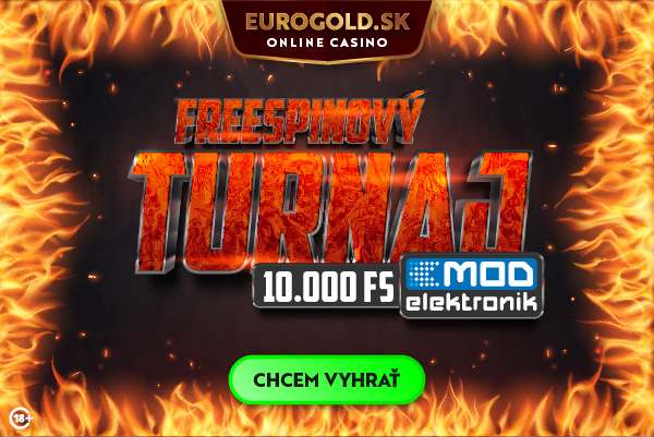 Eurogold casino prináša Freespinový turnaj o 10.000 MOD freespinov