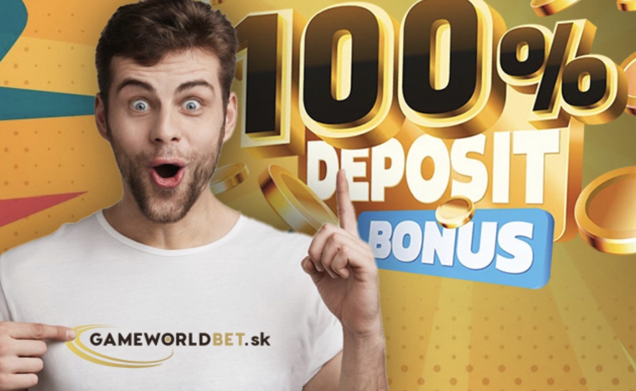 100 % Deposit Bonus v online kasíne Game World Bet