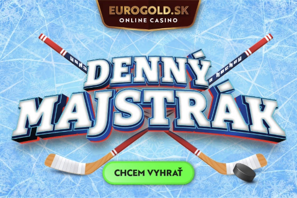 Denný majstrák o 500 €: Skvelá akcia počas hokejových MS v Eurogold casino