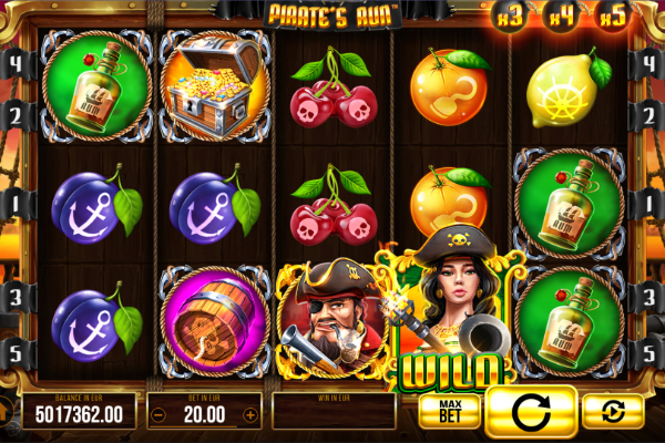Pirate´s Run od Synot Games hrou týždňa v Eurogold casino