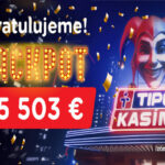 V TIPOS Kasíno padol TIPOS Jackpot takmer v hodnote 100-tisíc eur.