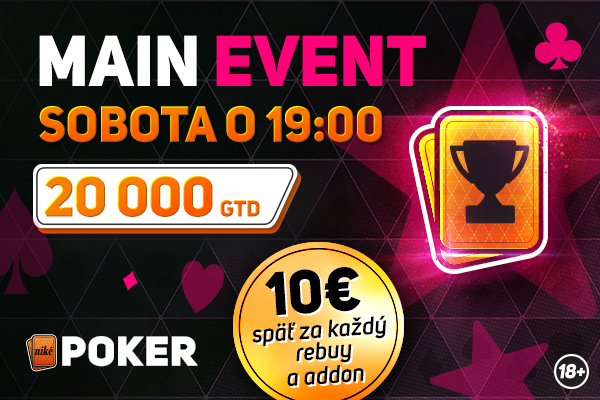 Pokrový víkend v Svet hier Niké: Freeroll turnaj o 5 000 € a Main Event turnaj o 20 000 €