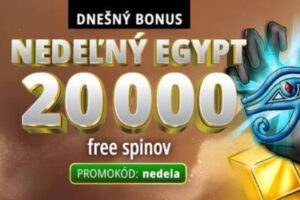 Nedeľný Egypt v MONACObet kasíne a v hre 20 000 free spinov