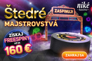Štedré majstrovstvá v kasíne Svet hier Niké: Získať môžeš free spiny až za 160€