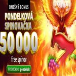 Pondelková spinovačka v MONACObet kasíne o 50 000 free spinov.