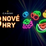 Tri nové kasínové hry Casimi s neónovými ovocnými symbolmi