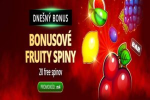 MONACObet kasíno prináša Bonusové fruity spiny: 20 free spinov iba za vklad