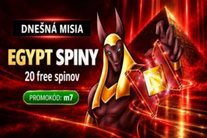 MONACObet kasíno: Dnešná misia Egypt spiny a v hre bonus 20 free spinov