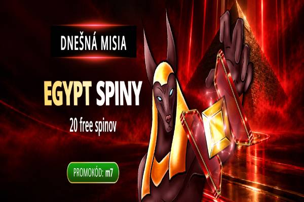 MONACObet kasíno: Dnešná misia Egypt spiny a v hre bonus 20 free spinov