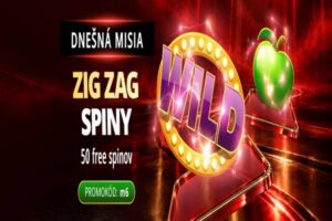 Dnešná misia v MONACObet kasíno: Zig Zag spiny a v hre 50 voľných točení