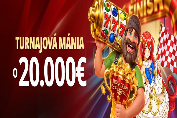 MONACObet kasíno odpálilo horúcu novinku: Turnajová mánia a v hre 20 000 €